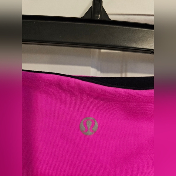 LULULEMON REVERSIBLE WOMEN'S WUNDER UNDER LEGGINGS PINK/BLACK Sz 4 - Picture 10 of 12
